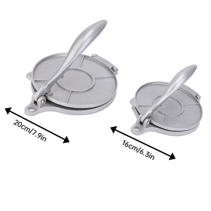16/20cm Premium Tortilla Press Flat Bread Maker Taco Roti Chapati Health Food - Black-16cm