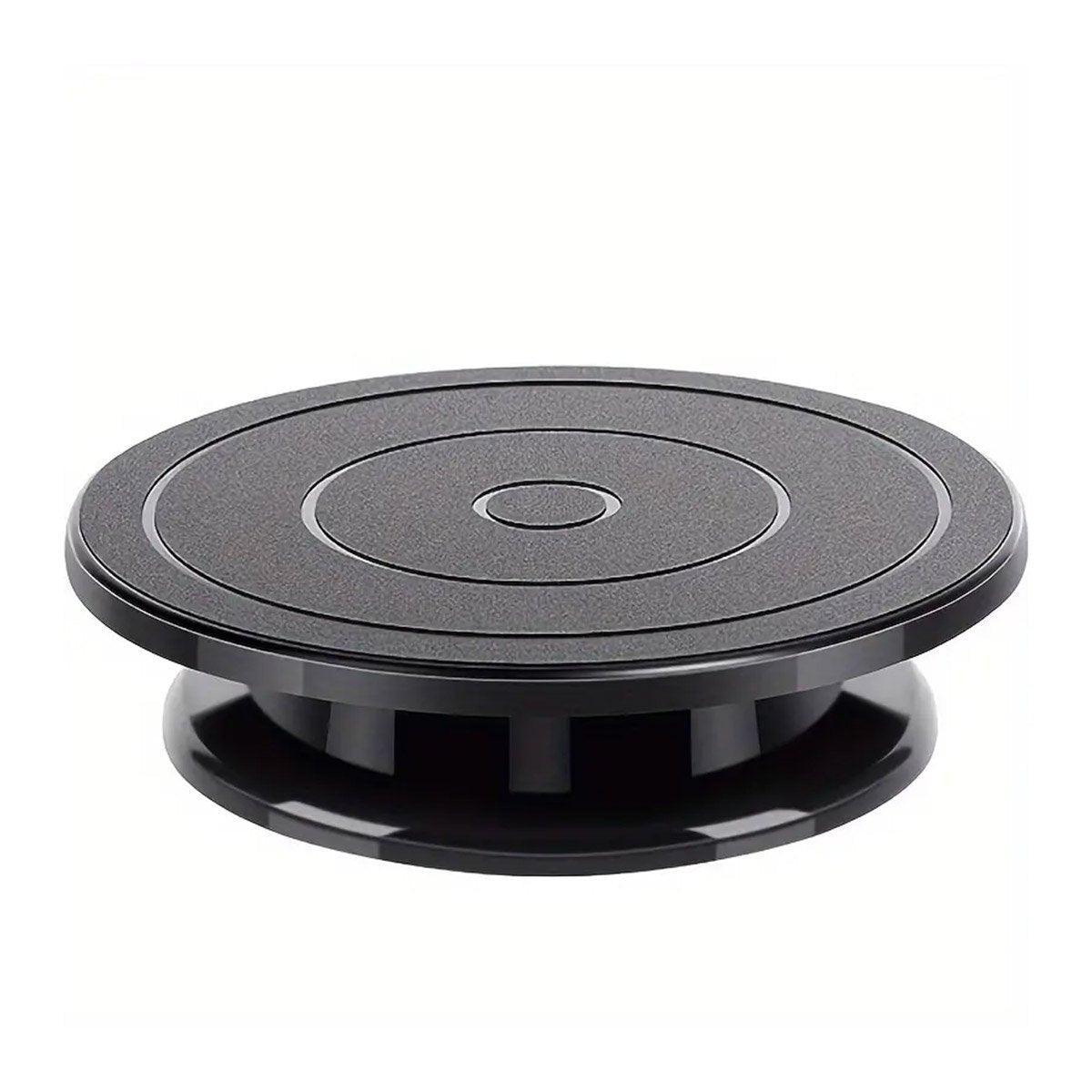 Premium Rotating Cake Turntable Stand – Black 28cm