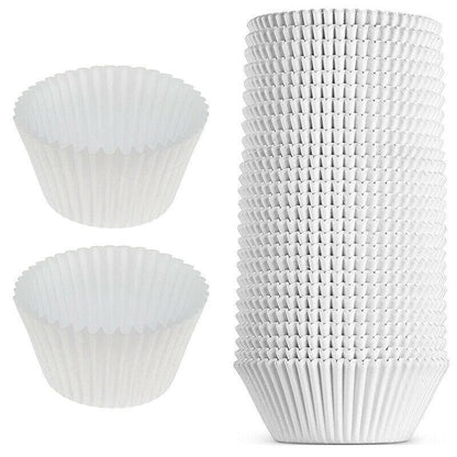 Patty Pans Muffin Cases Choc 600/Pk Cake Boards Cupcake Liners Boxes Baking Cups - 600PCS-4CM