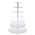 Clear Acrylic Cupcake Tower Stand - 4 Tiers, Interlocking, Easy Assembly - SuperSaverAU - view 1