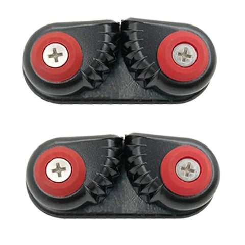 Premium Aluminium Alloy Rope Clamp Set - 2pcs, Black