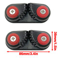 Premium Aluminium Alloy Rope Clamp Set - 2pcs, Black