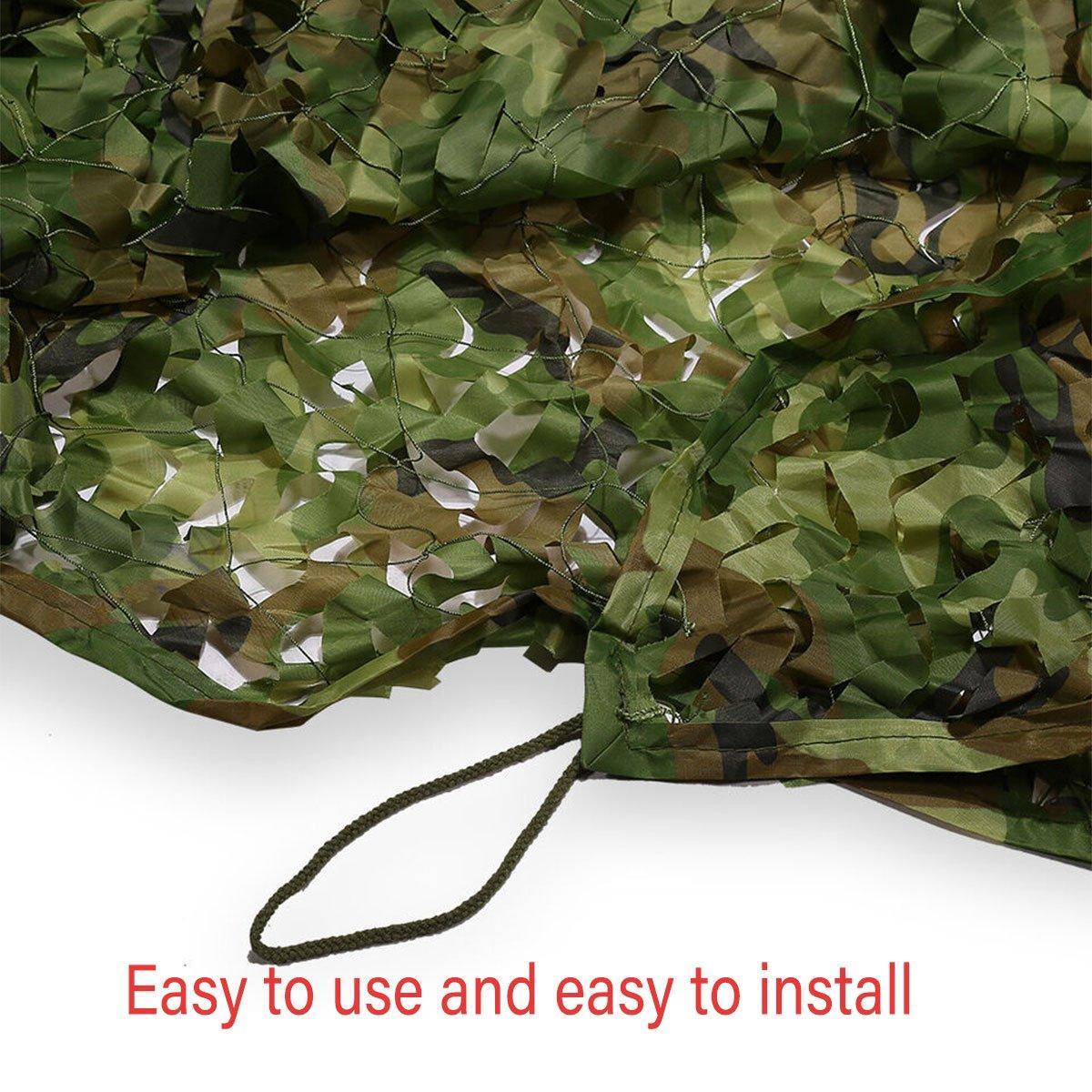Premium 1.5x10m Camouflage Mesh Sunscreen Shade Net Leaf Decorative Fabric