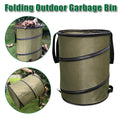 Premium Folding Garden Leaf Bin – Olive Green Waterproof Oxford Fabric