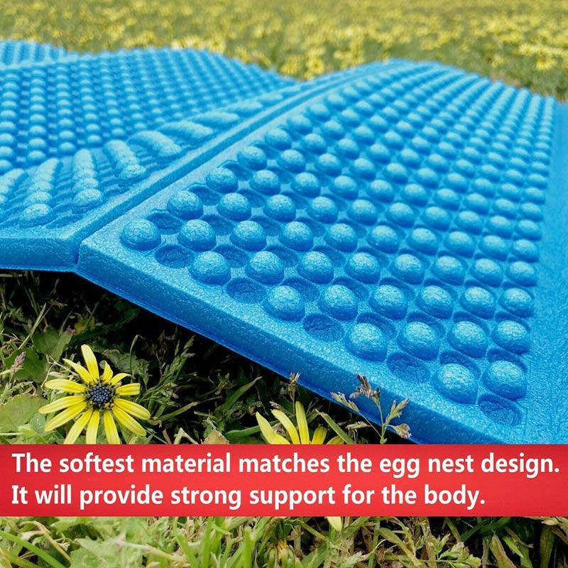 Premium Ultralight Folding Foam Camping Mat - Blue