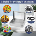 Premium 10 Pack Metal Tin Boxes with Clear Window 12.5x9x5cm