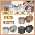 10pcs Silver Open Window Cake Tin Box Set - 9x6cm Bakery Storage - SuperSaverAU - view 1