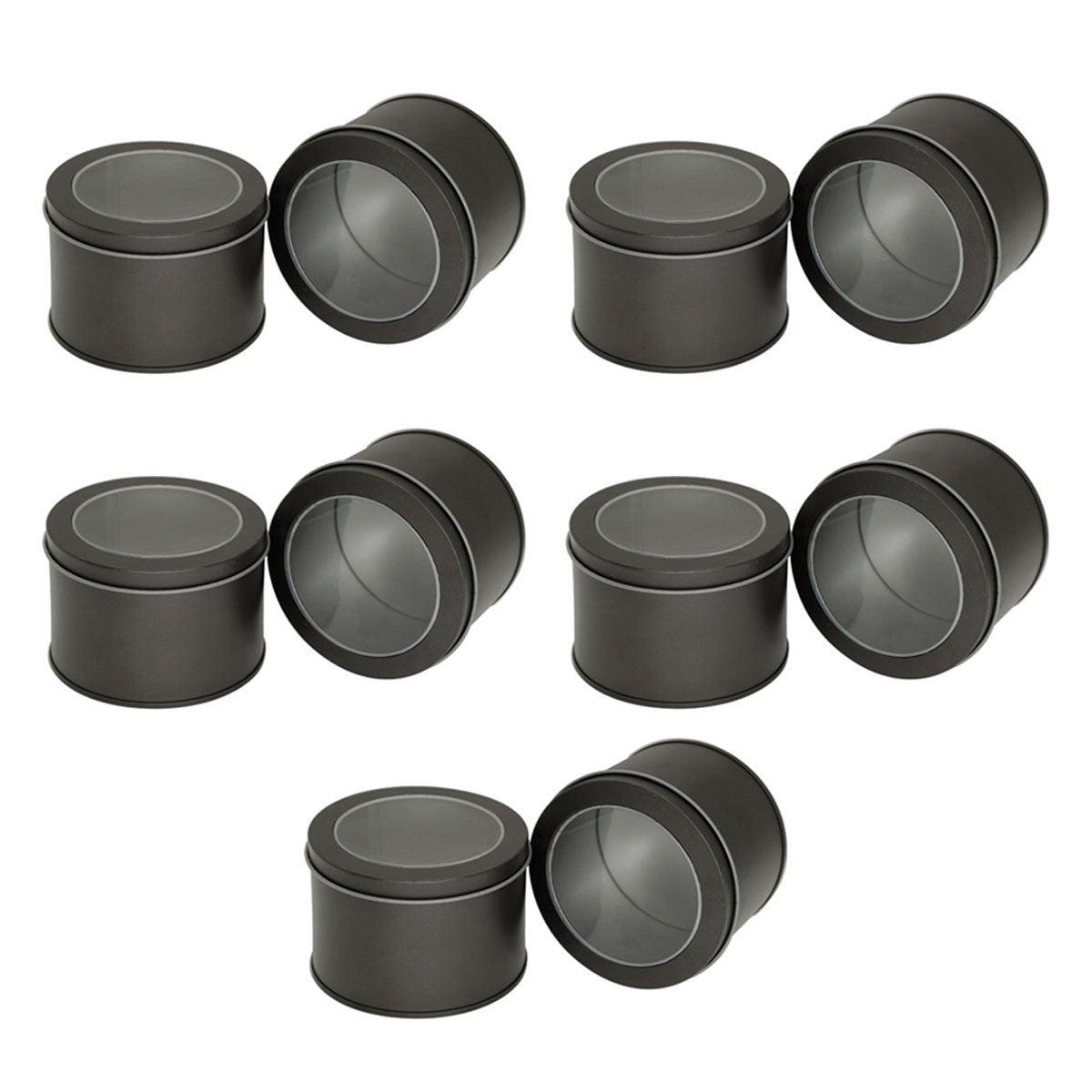 10pcs Silver Open Window Cake Tin Box Set - 9x6cm Bakery Storage - SuperSaverAU - view 6