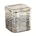 Premium Desktop Mini Trash Can – Grey Large with Press Lid