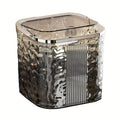Premium Desktop Mini Trash Can – Grey Large with Press Lid
