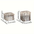 Premium Desktop Mini Trash Can – Grey Small with Press Lid