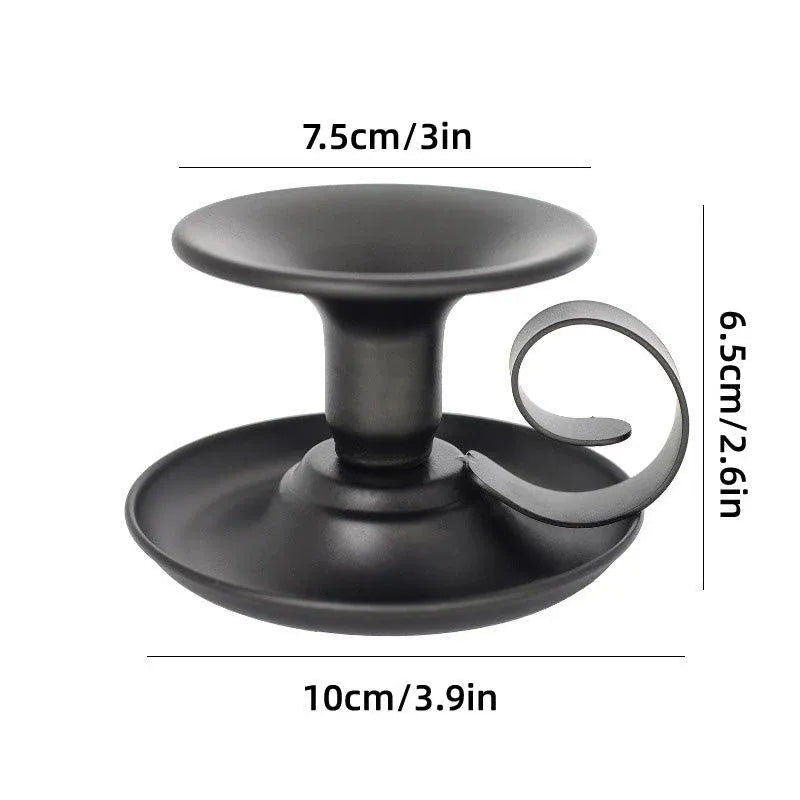 Premium European Iron Candle Holders – Gold 2 Pack