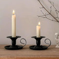 Premium European Iron Candle Holders – Gold 2 Pack