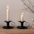 Premium European Iron Candle Holders – Gold 2 Pack