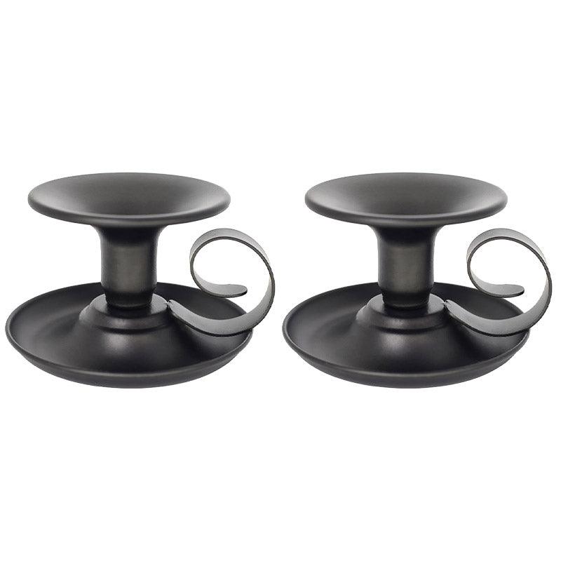 Premium European Iron Candle Holders – Gold 2 Pack