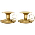 Premium European Iron Candle Holders – Gold 2 Pack