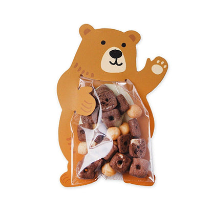 100pcs Cute 3D Cartoon Animal Candy Bags for Party Favors Birthday Gift Wrapping - Koalas