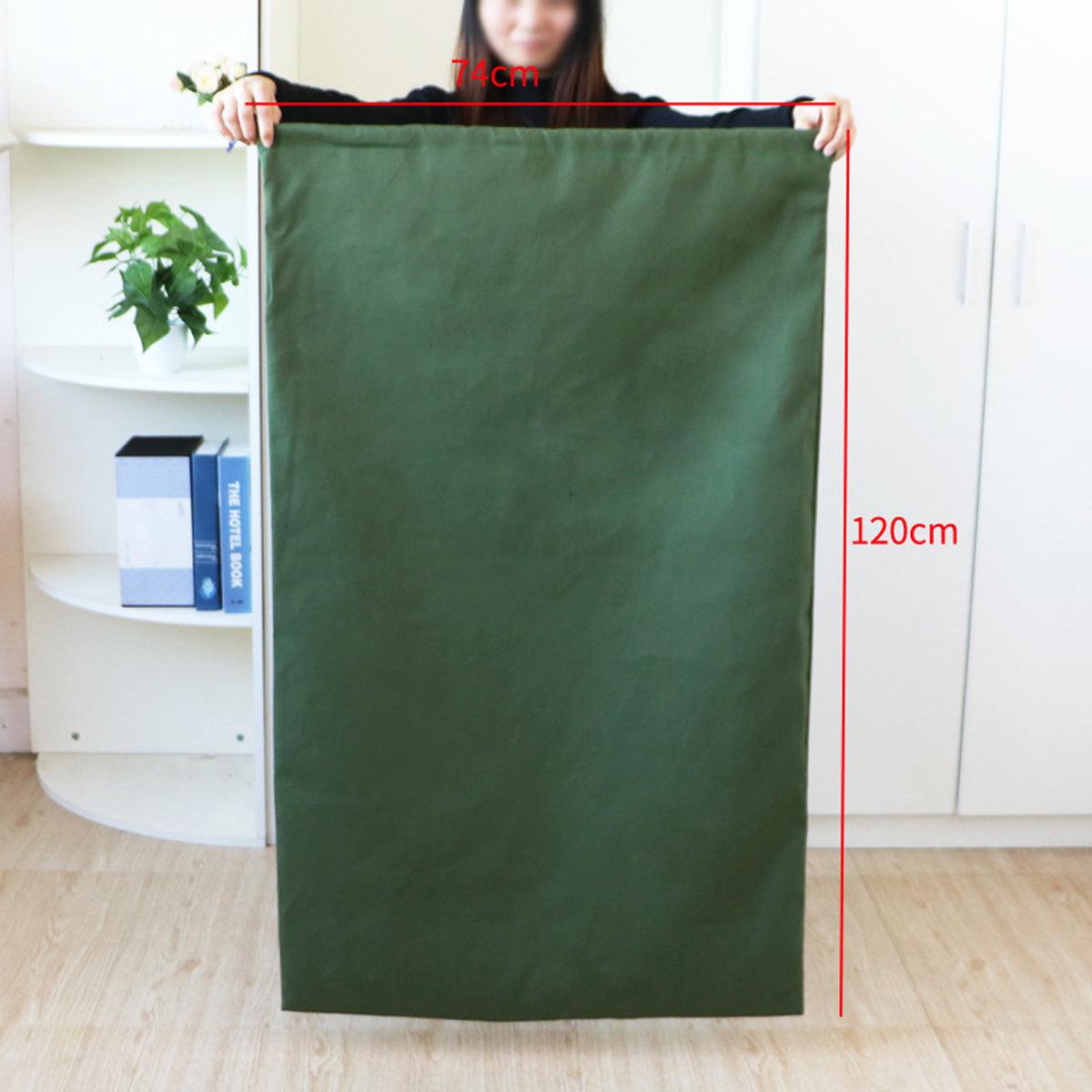 Premium Canvas Drawstring Storage Bag – Green 74 x 120cm