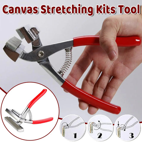 Premium Canvas Stretching Pliers with Wide Rubber Jaw