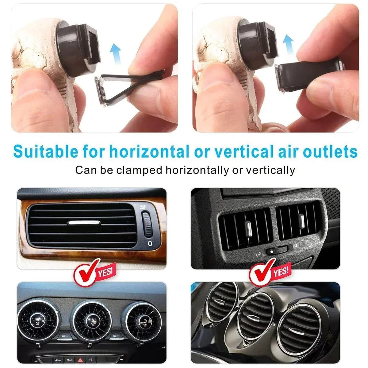 Premium 3PCS Ghost Head Car Air Vent Decoration Ornaments