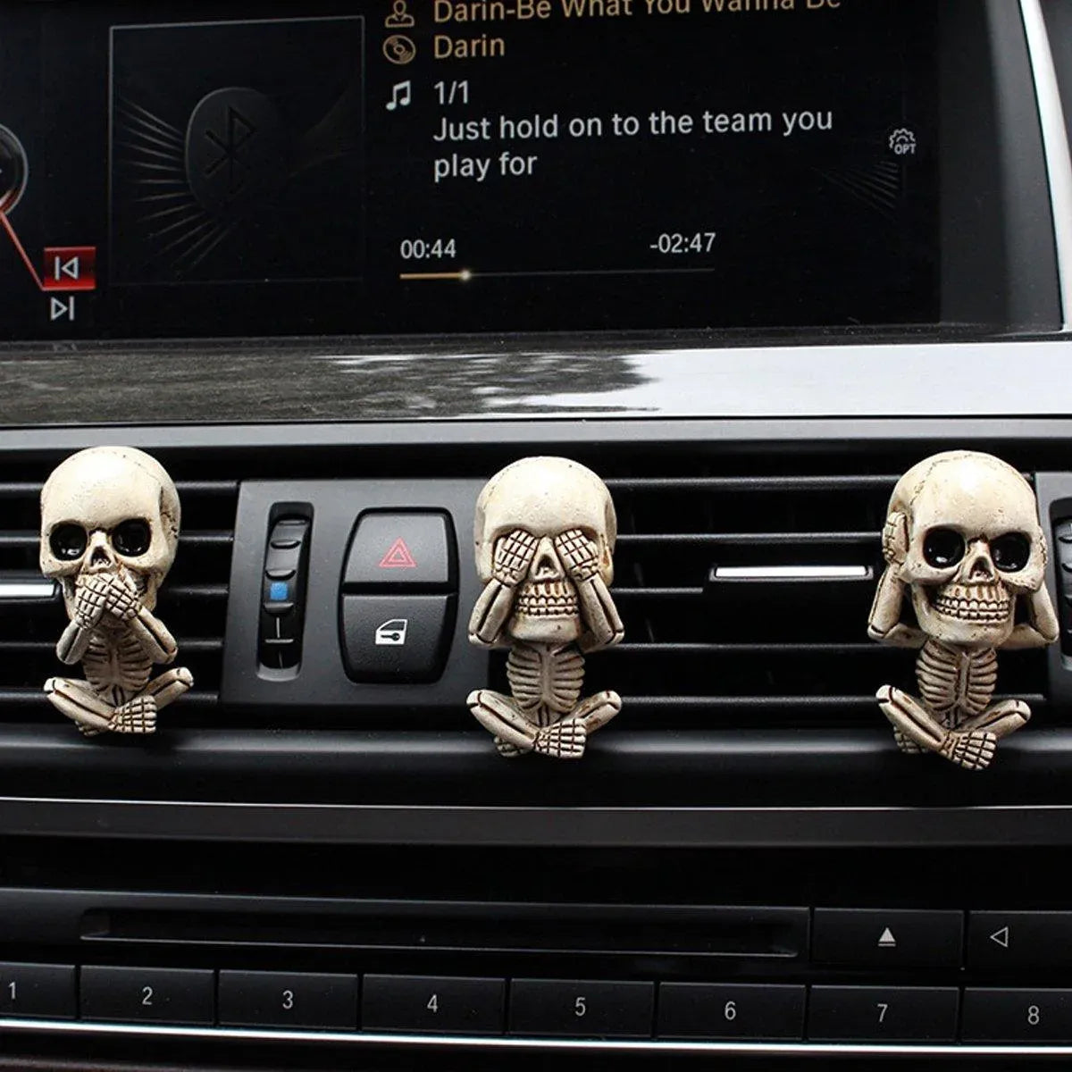 Premium 3PCS Ghost Head Car Air Vent Decoration Ornaments