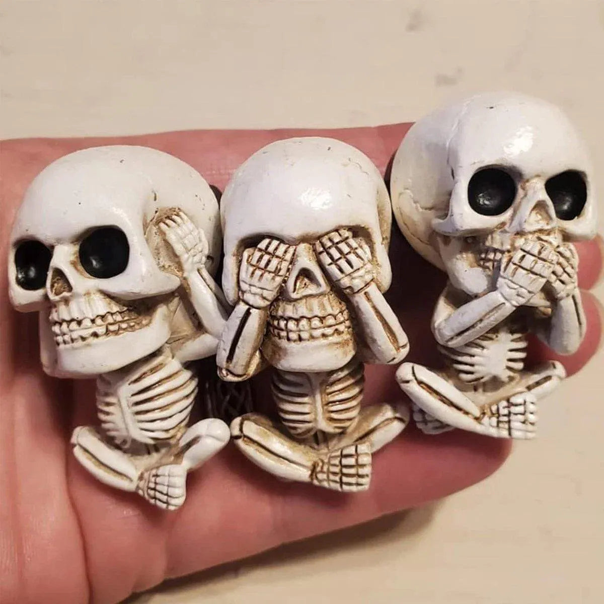 Premium 3PCS Ghost Head Car Air Vent Decoration Ornaments
