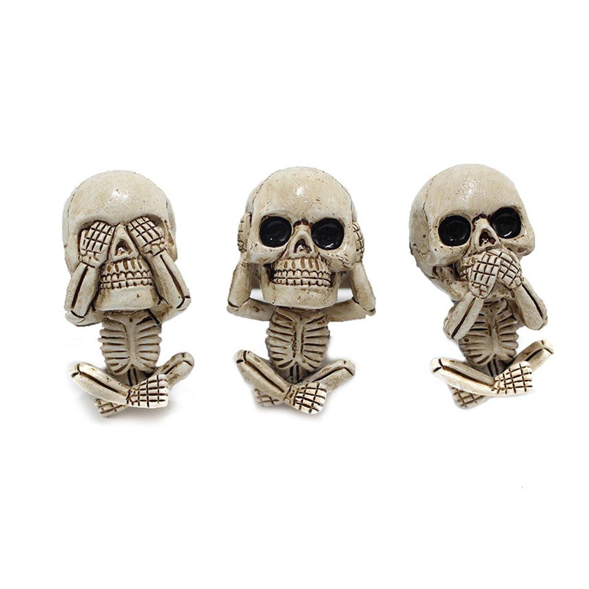 Premium 3PCS Ghost Head Car Air Vent Decoration Ornaments