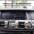 Premium 3PCS Ghost Head Car Air Vent Decoration Ornaments
