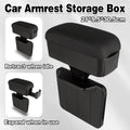 Premium Black Car Armrest Gap Storage Box Organiser