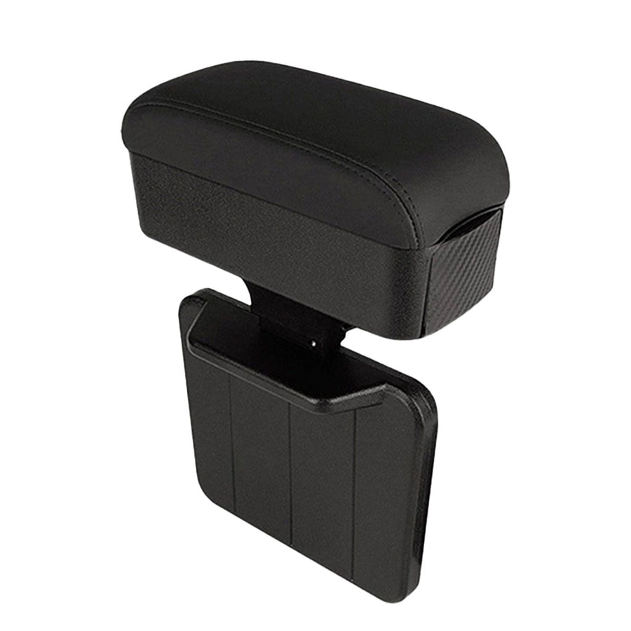 Premium Black Car Armrest Gap Storage Box Organiser
