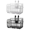 Premium Black Foldable Metal Bicycle Basket for Front or Rear Mount