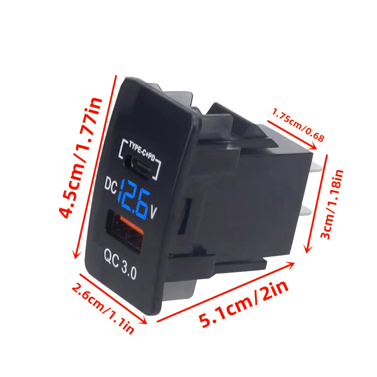 Dual Port USB Car Charger Adapter 12V-24V for Honda Vehicles