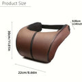Premium Black Memory Foam Car Headrest Neck Pillow
