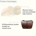 Premium Black Memory Foam Car Headrest Neck Pillow
