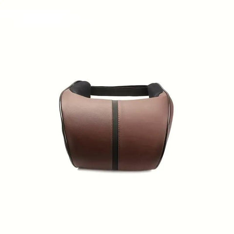 Premium Brown Memory Foam Car Headrest Neck Pillow
