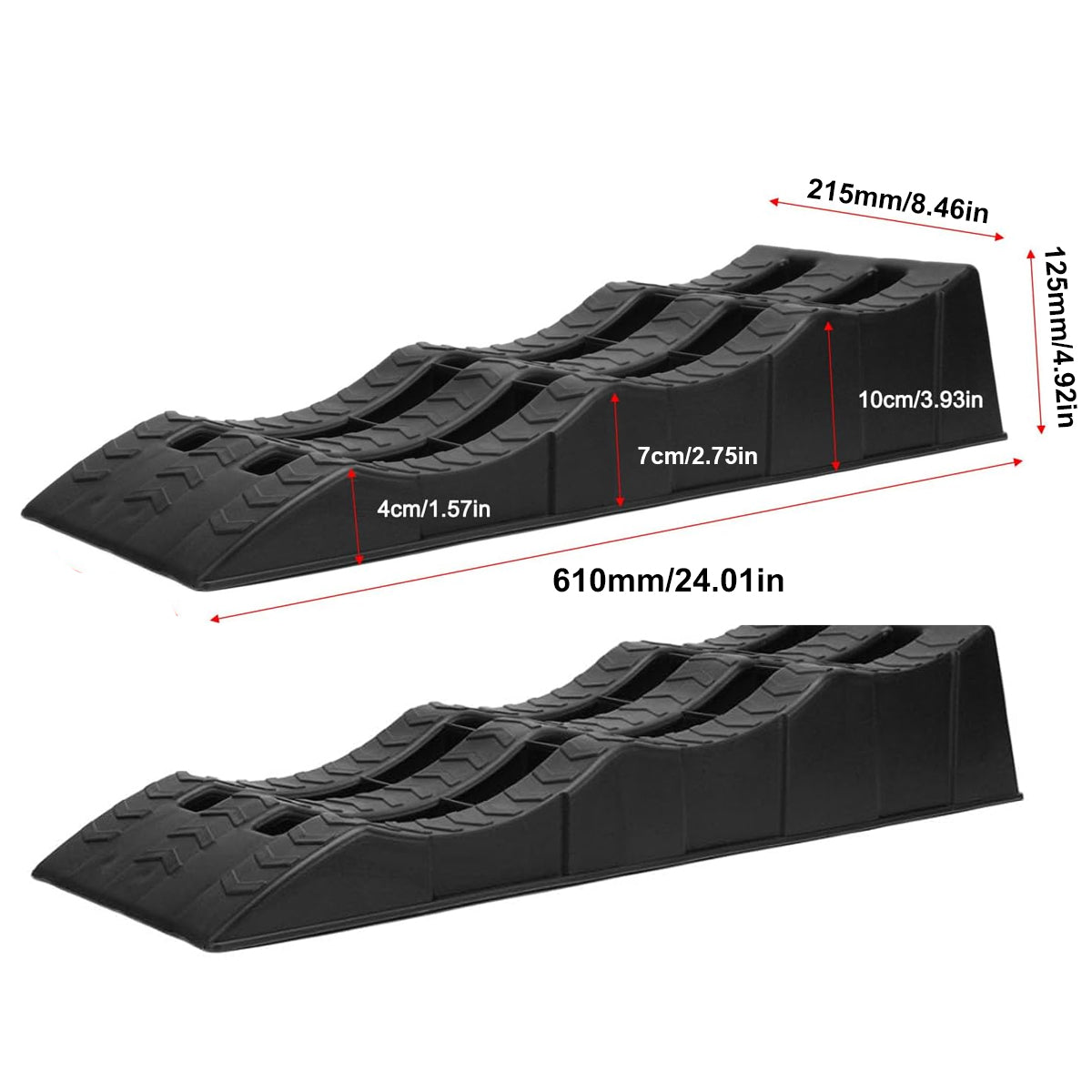 Premium 2PCS Three Step Parking Tyre Pads for Cars and RVs