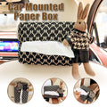 Premium Hanging Fabric Car Tissue Box – with Rabbit Accessory