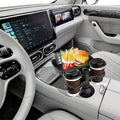 Premium Car Cup Holder Tray Table with 360 Degree Rotating Platform
