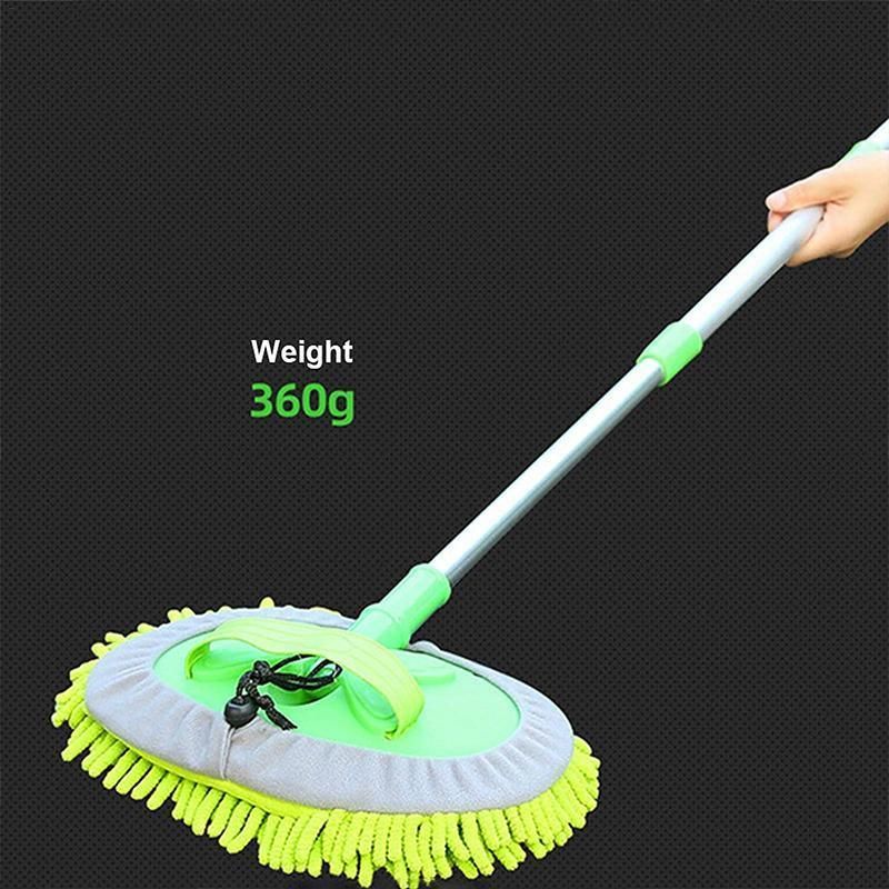 Premium Green Telescopic Chenille Car Wash Brush Mop