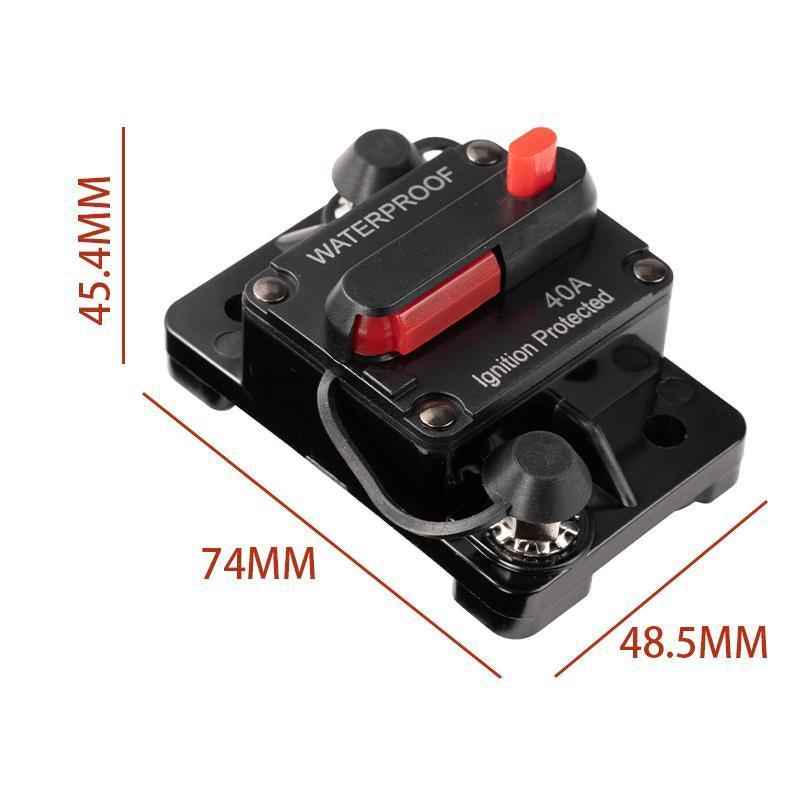 Premium 100A IP67 Waterproof Manual Reset Circuit Breaker 12V-48V