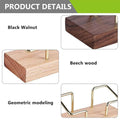 Premium Wooden Business Card Holder – Coffee