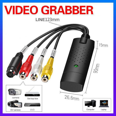 Premium USB 2.0 Video Grabber Capture Card VHS to DVD Converter