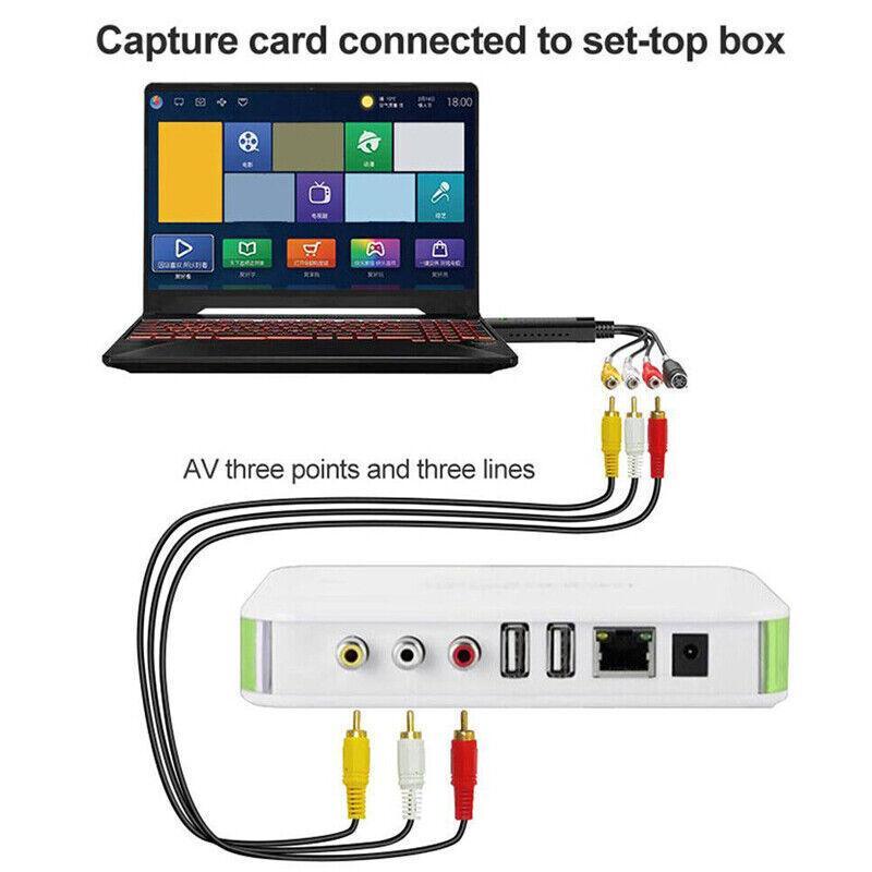 Premium USB 2.0 Video Grabber Capture Card VHS to DVD Converter