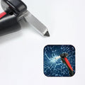 Premium 4-in-1 Car Door Handle Standing Aid 150kg with Flashlight Glass Breaker Seat Belt Cutter