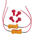Premium 4 Pack 50W 6 Ohm LED Load Resistors with T-Taps