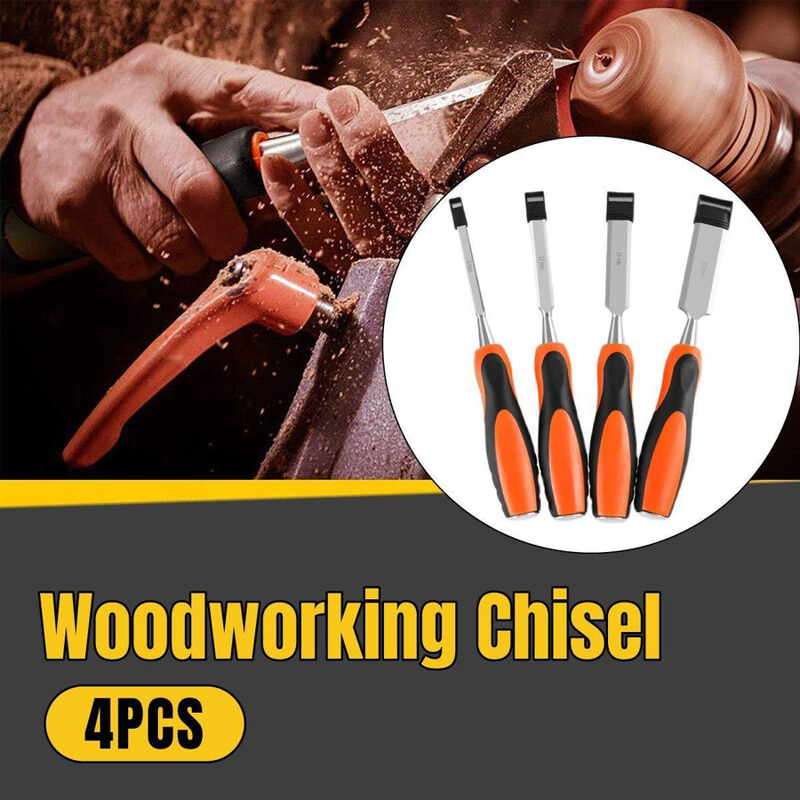 4PCS Woodworking Chisel Set - Manual Carving Tools - SuperSaverAU - view 1