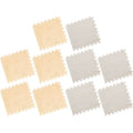 Soft Plush Foam Floor Mats Set 10PCS 30x30cm Shaggy Interlocking Tiles for Kids Room - Grey-White - SuperSaverAU - view 3