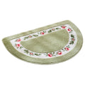 Floral Half-Round Entry Mat 50x80cm - Non-Slip, Washable, Green - SuperSaverAU - view 3