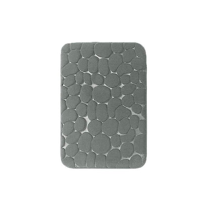 Super Absorbent Non-Slip Memory Foam Bath Mat 40x60cm - Black