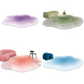 Premium Special-Shaped Imitation Cashmere Carpet – Blue 80 x 120cm